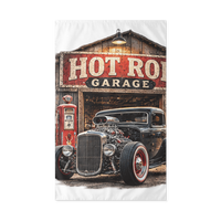 Hot Rod Garage Blown Coupe Outdoor Flag product mockup 3
