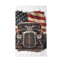 American Steel Blown Roadster Outdoor Flag product mockup 3