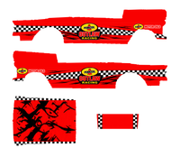 Outlaw Racing Red actual decal artwork