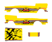 Outlaw Racing actual printable decal artwork, one side pair, roof and trunk