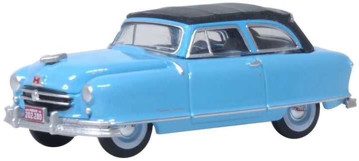 Oxford Diecast 1950 Nash Rambler Custom Landau Convertible Strato Blue 1:87 - product image