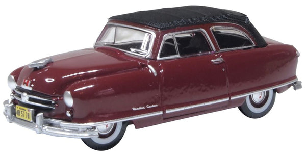 Oxford Diecast 1:87 1950 Nash Rambler Custom Landau – Sunset Maroon – 87NR50003