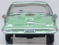 Oxford Diecast 87IC59002 1959 Imperial Crown two-door hardtop in Highland Green and Ballad Green, 1:87 scale, rear view