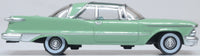 Oxford Diecast 87IC59002 1959 Imperial Crown two-door hardtop in Highland Green and Ballad Green, 1:87 scale, right side view