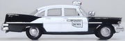 Oxford Diecast 87PS59001 1959 Plymouth Savoy Sedan Oklahoma Highway Patrol, 1:87 scale model, right side view.