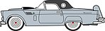 Oxford Diecast 87TH56007 1956 Ford Thunderbird HO