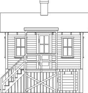 Bar Mills HO Office at Cranberry Yard Kit — product view 1