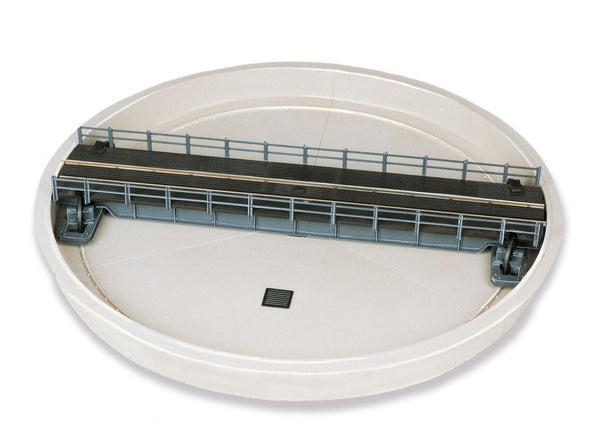 PECO LK55 OO/HO well-type Turntable kit, assembled example