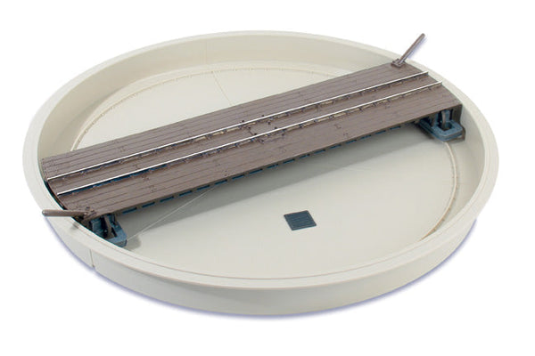 PECO LK555 narrow-gauge turntable kit, assembled example