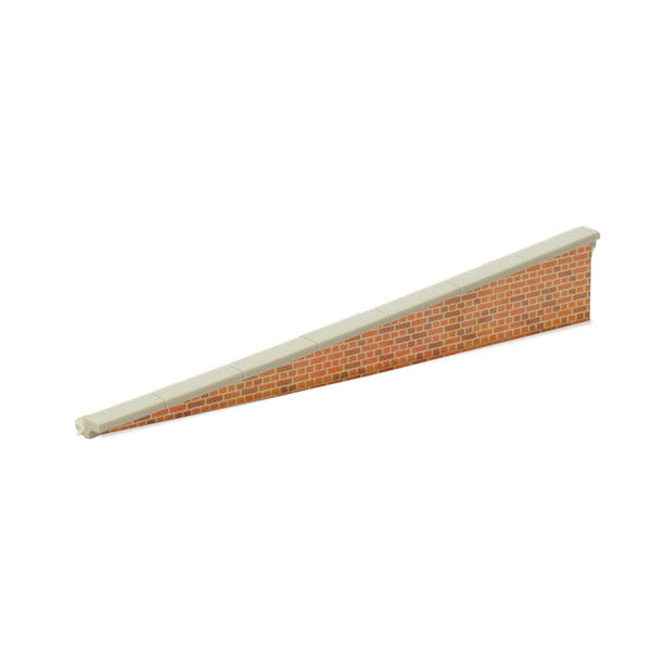 PECO LK66 OO/HO brick platform edging ramp section, painted example