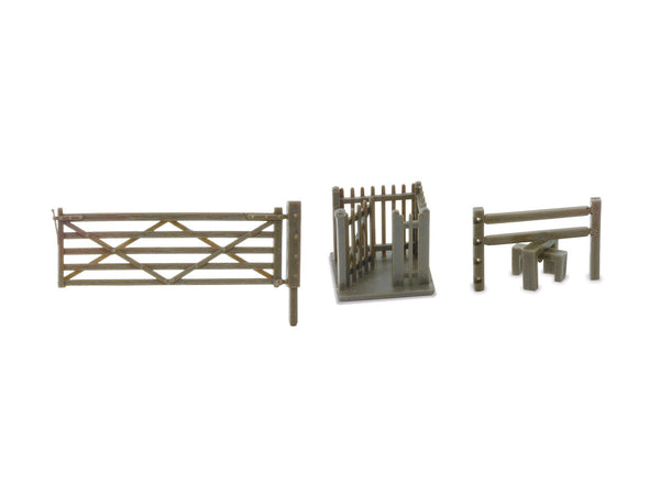 PECO LK86 OO/HO field gate, stile and wicket gate examples from the accessory pack