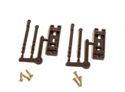 PECO PL-12X motor adaptor bases without springs, two unassembled bases with extension arms and screws
