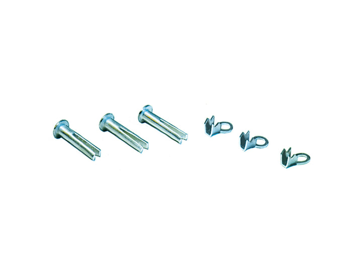 PECO PL-18 studs and tag washers, close-up of individual components