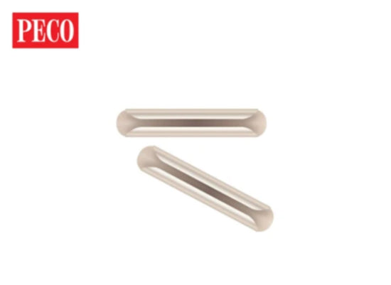 PECO SL-110 Code 75 nickel silver rail joiners, manufacturer detail illustration; full pack not shown.