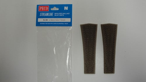 PECO SL-353 N Scale Code 80 number 6 wye inlay 2-pack
