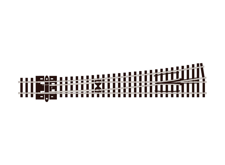 PECO SL-389 N scale Code 80 large-radius left-hand Insulfrog turnout, manufacturer top-view illustration