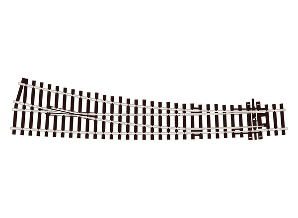 PECO SL-86 OO/HO Code 100 large-radius right-hand curved Insulfrog turnout — manufacturer overhead illustration