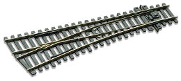 PECO HO/OO Code 75 Electrofrog Left-Hand #4 Turnout – SL-E192 — exact-part product image