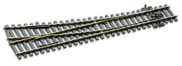 PECO HO/OO Code 75 Electrofrog Right-Hand #6 Turnout – SL-E195 — exact-part product image