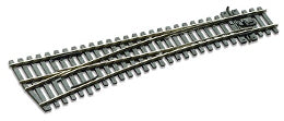 PECO HO/OO Code 75 Electrofrog Left-Hand #6 Turnout – SL-E196 — exact-part product image