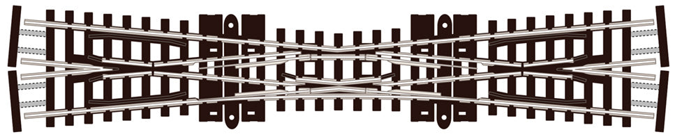 PECO N Scale Code 55 10° Single Slip – Electrofrog – SL-E380F — exact-part product image