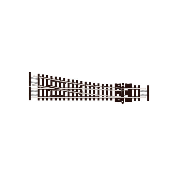 PECO N Scale Code 55 #4 Right-Hand Electrofrog Turnout – SL-E391F — exact-part product image