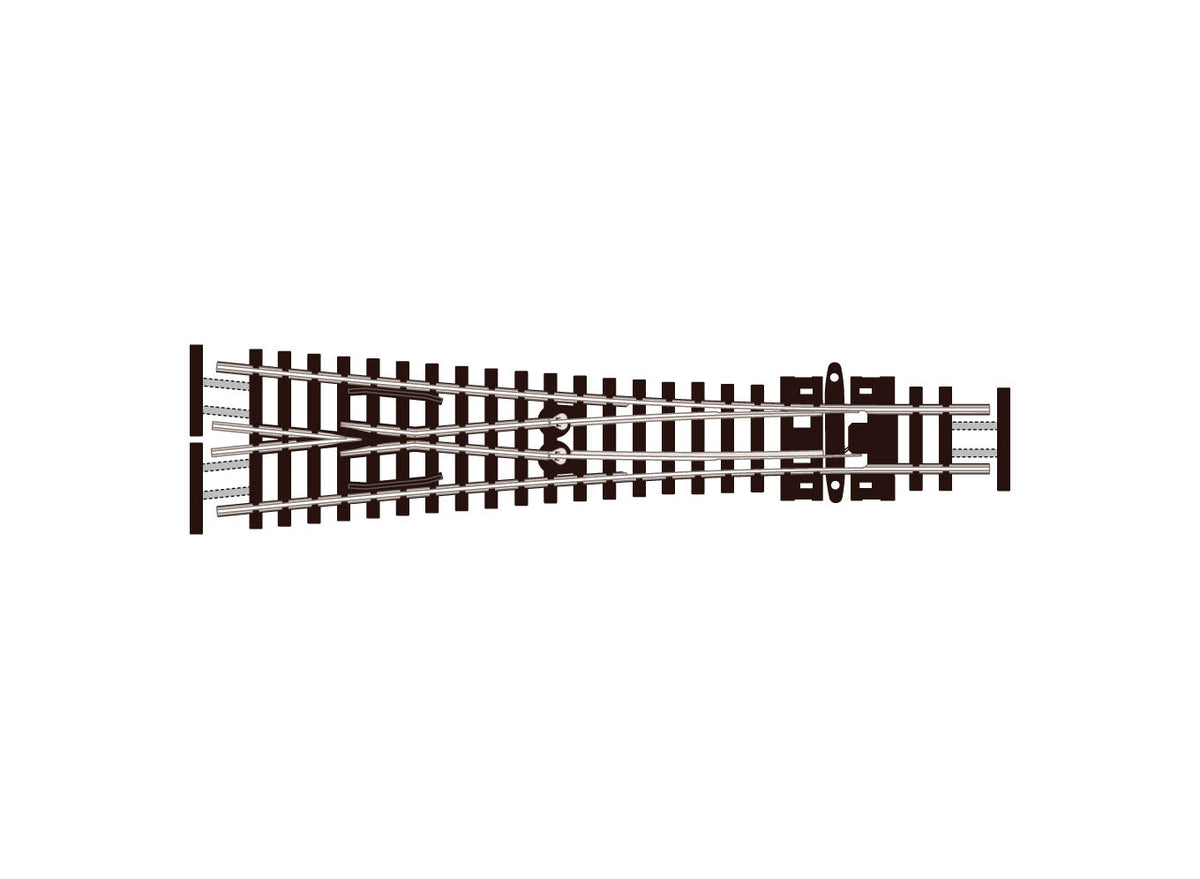 PECO SL-E397F N Gauge Code 55 Medium-Radius Wye Electrofrog Turnout — exact-part product image