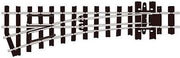 Peco HOn30 Code 80 Left-Hand Electrofrog Turnout 12-Inch Radius – SL-E492– product image 1