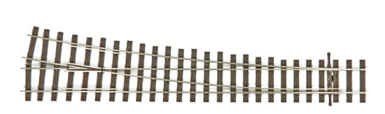 Peco OO/HO Code 75 Bullhead Large Radius Right-Hand Turnout – SL-U1188– product image