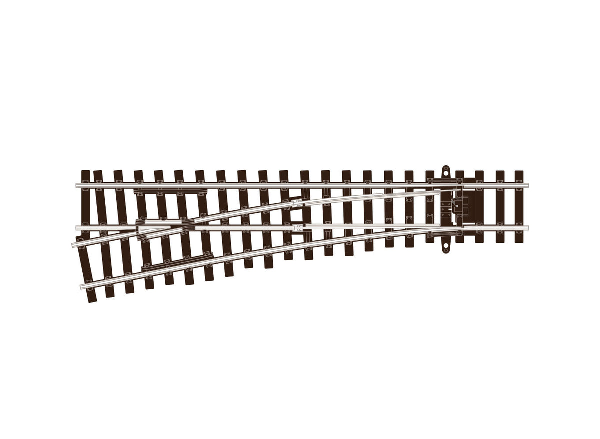 Peco TT:120 Code 55 Small Radius Left Turnout – SL-U1292 — exact-part product image