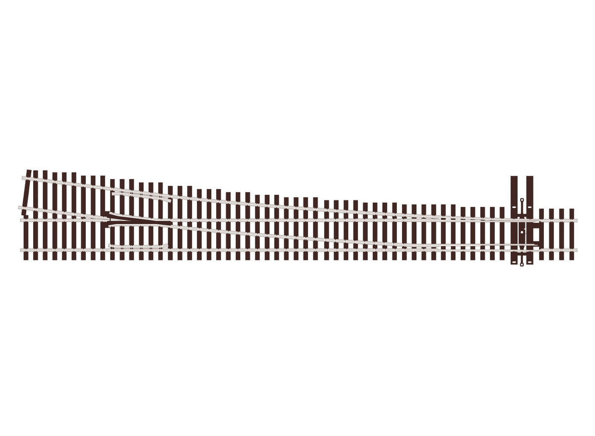PECO HO Scale Code 70 #8 Right-Hand Turnout – SL-U7081 — exact-part product image