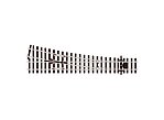 Peco HOn3 Code 70 Right-Hand Turnout – SL-U1551 exact product image