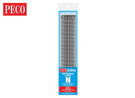 Peco N Scale Setrack Double Straight – ST-3011 - product image