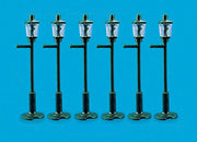 PECO Modelscene 5004 OO/HO scale gas lamp posts, six non-working lamps