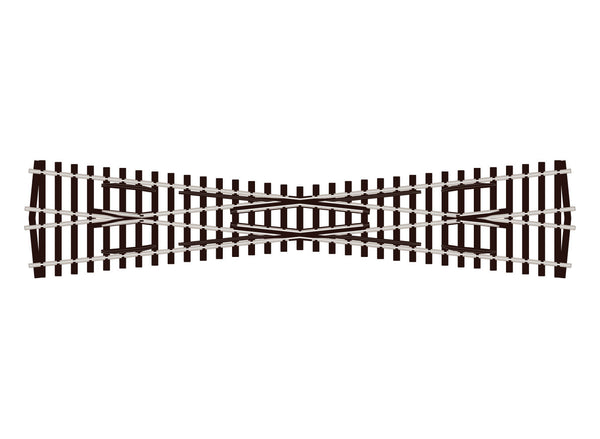 PECO SL-194 OO/HO scale Code 75 12-degree long crossing, manufacturer overhead illustration.