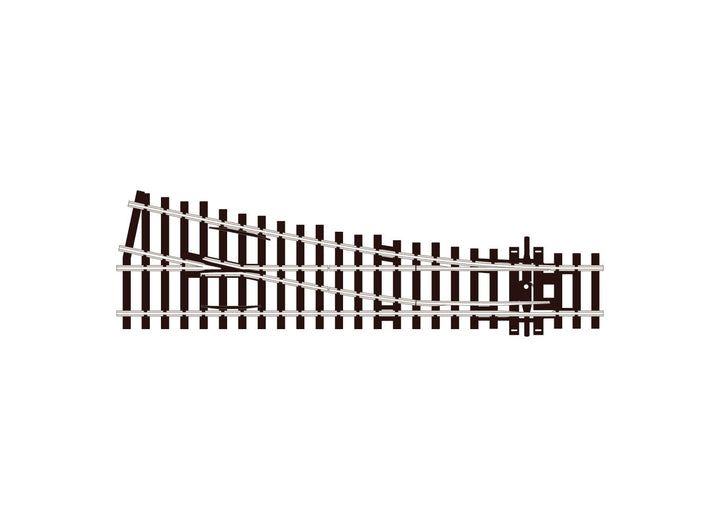 PECO SL-91 OO/HO Code 100 small-radius right-hand Insulfrog turnout, manufacturer top view