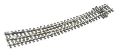 Peco SL-E1486 HOm Code 75 curved right-hand Electrofrog turnout