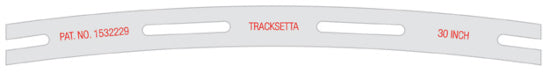 PECO Tracksetta OOT30 OO/HO track-laying template marked 30 inch radius