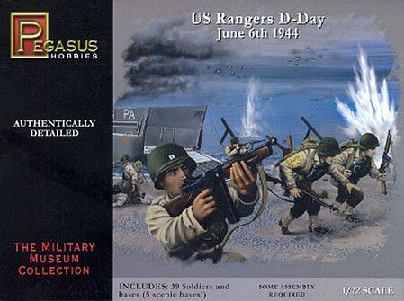 Pegasus 7351 1:72 US Rangers D-Day June 6, 1944 figure set packaging