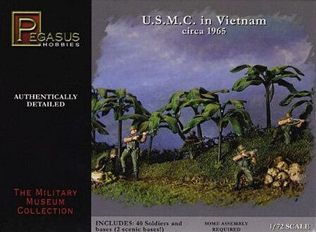 Pegasus 7401 1:72 USMC in Vietnam circa 1965 figure set packaging