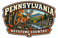 Pennsylvania heritage badge embroidery artwork