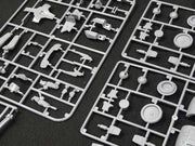 Pegasus 9016 gray plastic sprues showing mechanical detail parts
