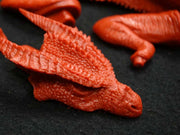 Pegasus 9021 Vermithrax dragon, unpainted head and scale texture detail