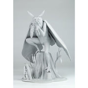Pegasus 9130 Mothman, assembled unpainted model on the included scenic base