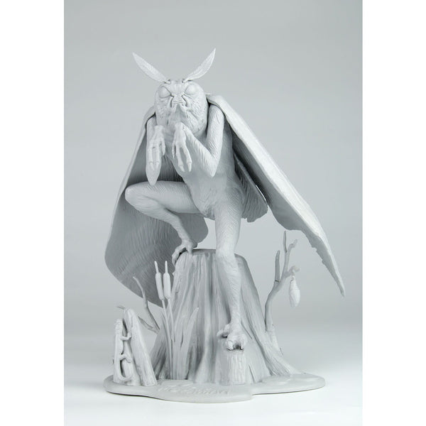 Pegasus 9130 Mothman, assembled unpainted model on the included scenic base