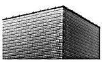 Pikestuff HO cap tiles for brick and concrete block walls 1008