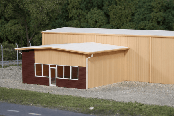Pikestuff 541-0011 HO gray add-on office and showroom kit
