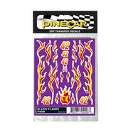 PineCar P4008 Blazin' Flames decal sheet in its clear retail package