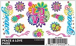 PineCar Peace and Love dry transfer decals P4022