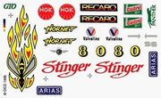 PineCar P313 Turbo Dry Transfer Decal Sheet - view 4